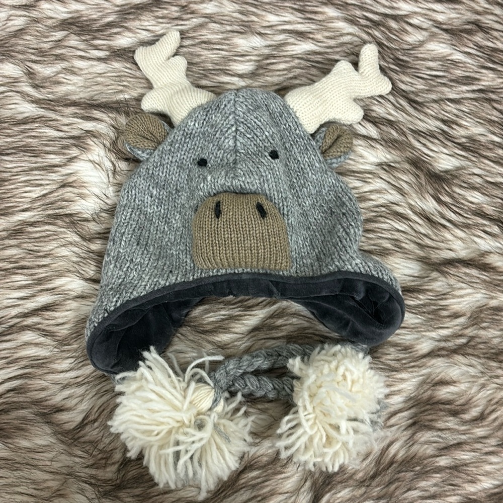 Happyeti M moose sock hat.